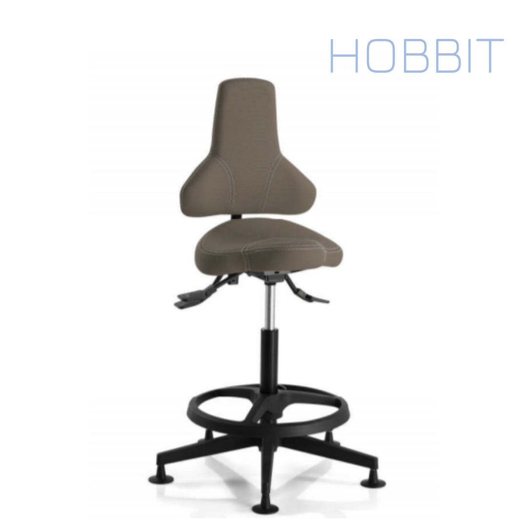Chaise d'atelier - HOBBIT 249 avec repose pieds - Bureaux et Compagnie